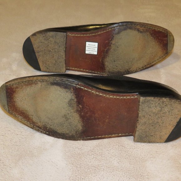 JM Weston 576 Long Wingtip Black Boxcalf Leather Men's Derby US 10 D UK 9 D - Picture 8 of 10